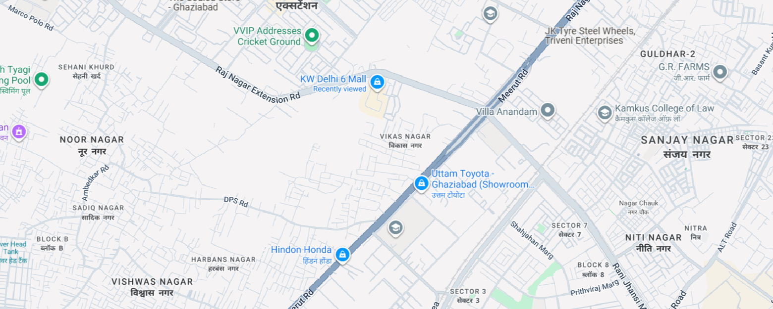 KW Delhi 6 Mall — Raj Nagar Extension, Ghaziabad location map